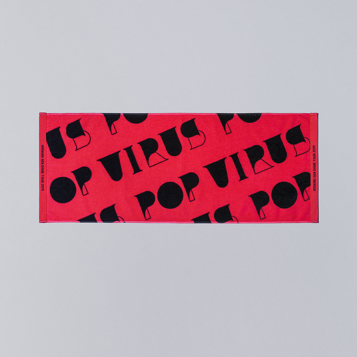 「POP VIRUS」TOWEL / RED
